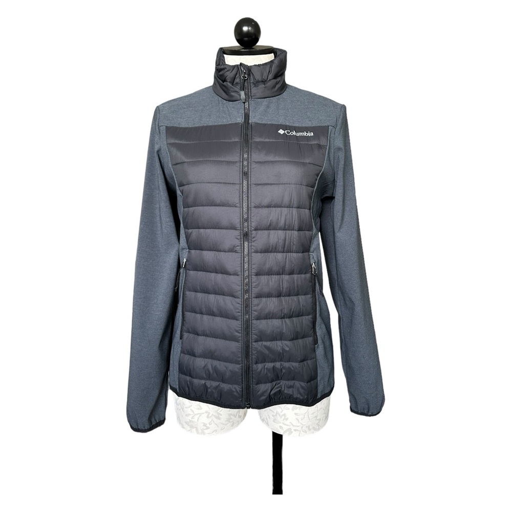 Columbia Women's Track Lines Hybrid Light Insulated Full Zip Jacket Size Small - Picture 2 of 16